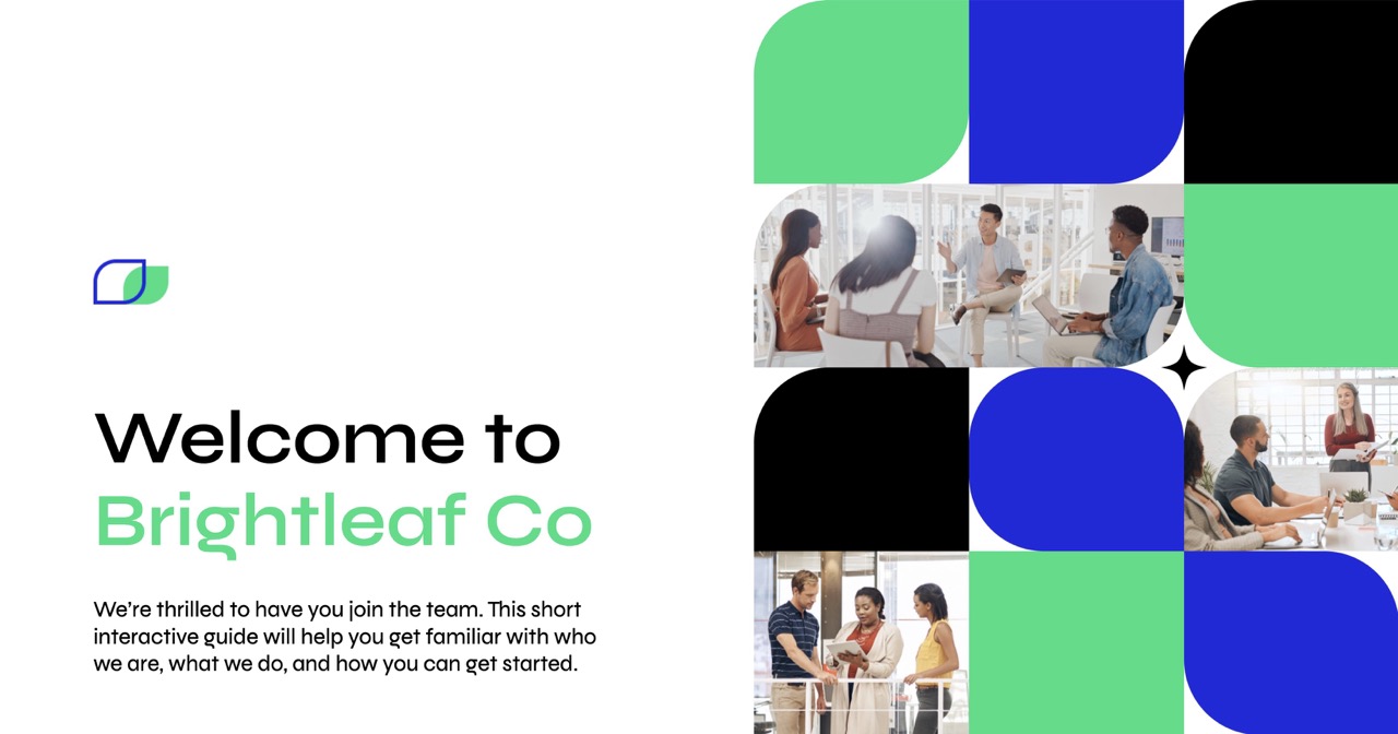 Interactive Elements: Employee Onboarding Presentation
